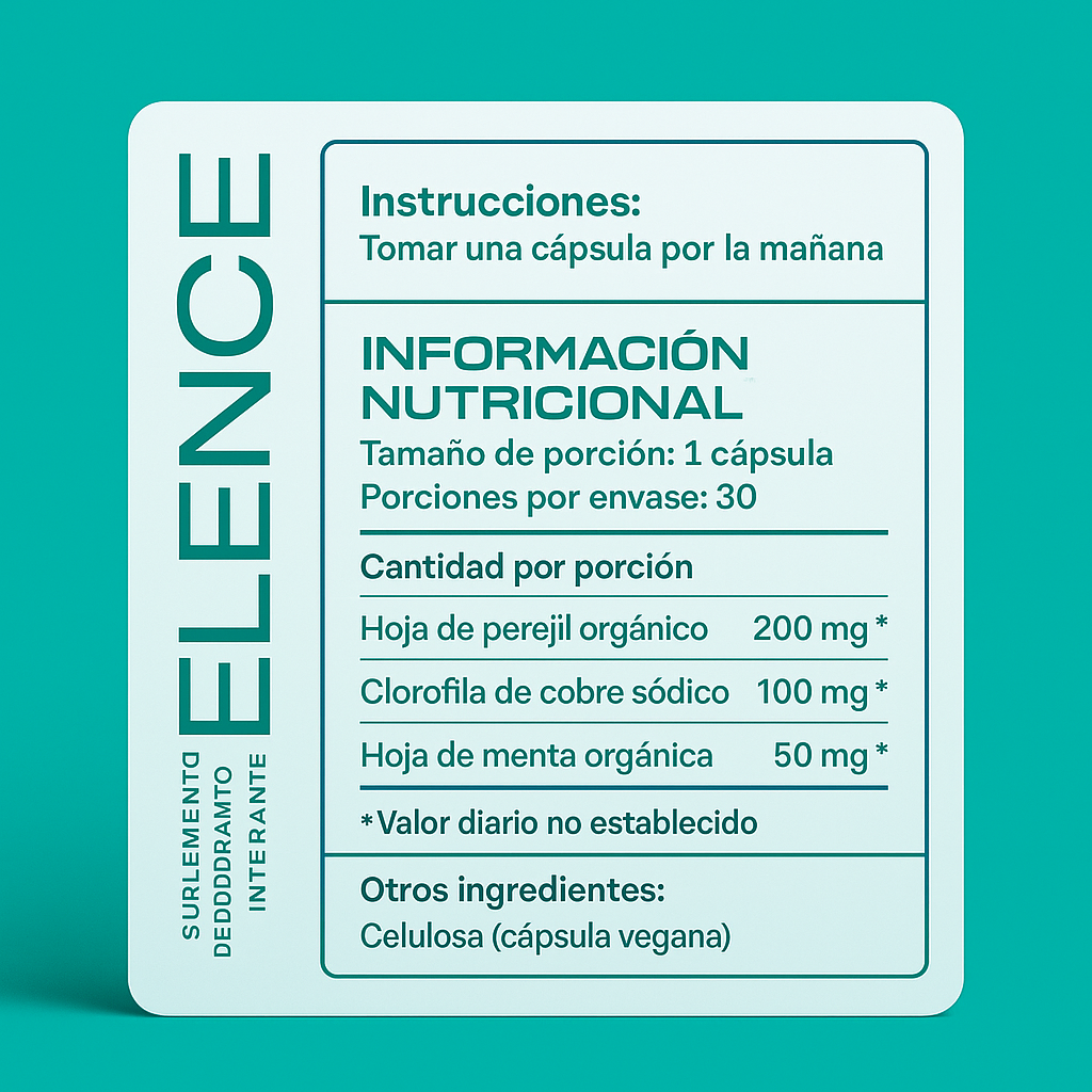La cápsula desodorante de Elence